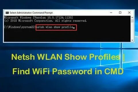Netsh wlan profiles