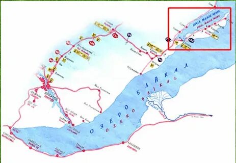 Карта турбаз байкала