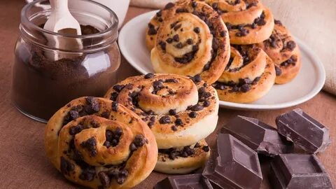 Булочки с шоколадом