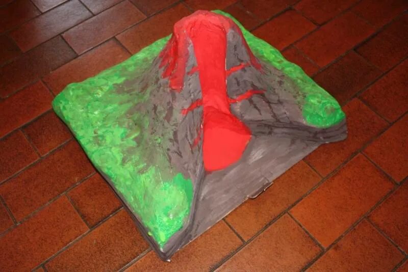 Как сделать самодельный вулкан Fun With Volcanoes Group activities Paper mache volcano, Paper mache crafts, Cra