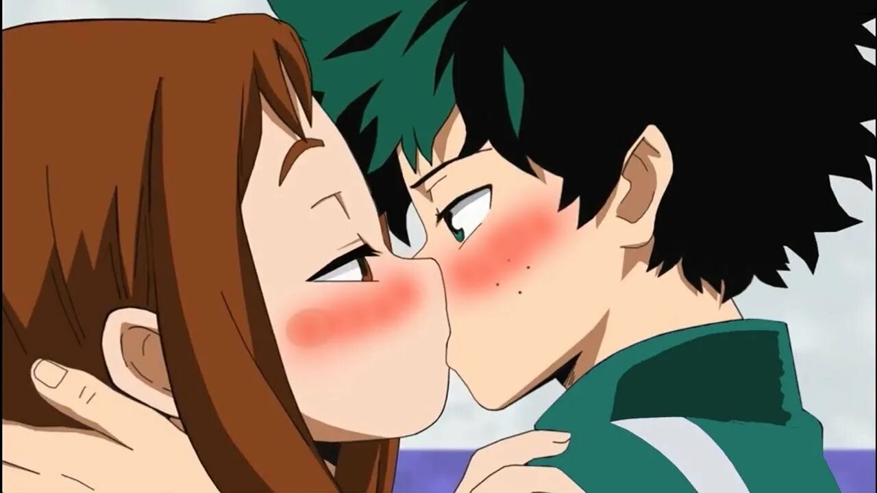 Sfw bakudeku kiss