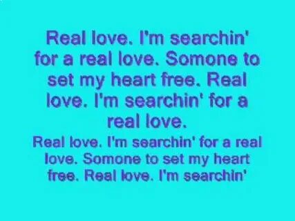 Real lyrics