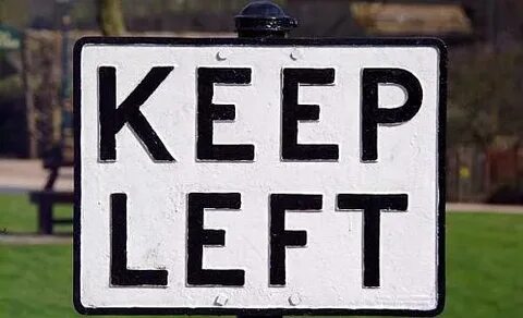 Keep left