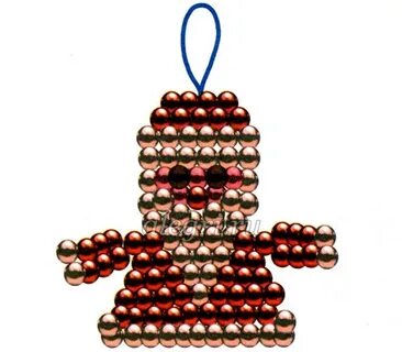 Новогодние фигурки из бисера
