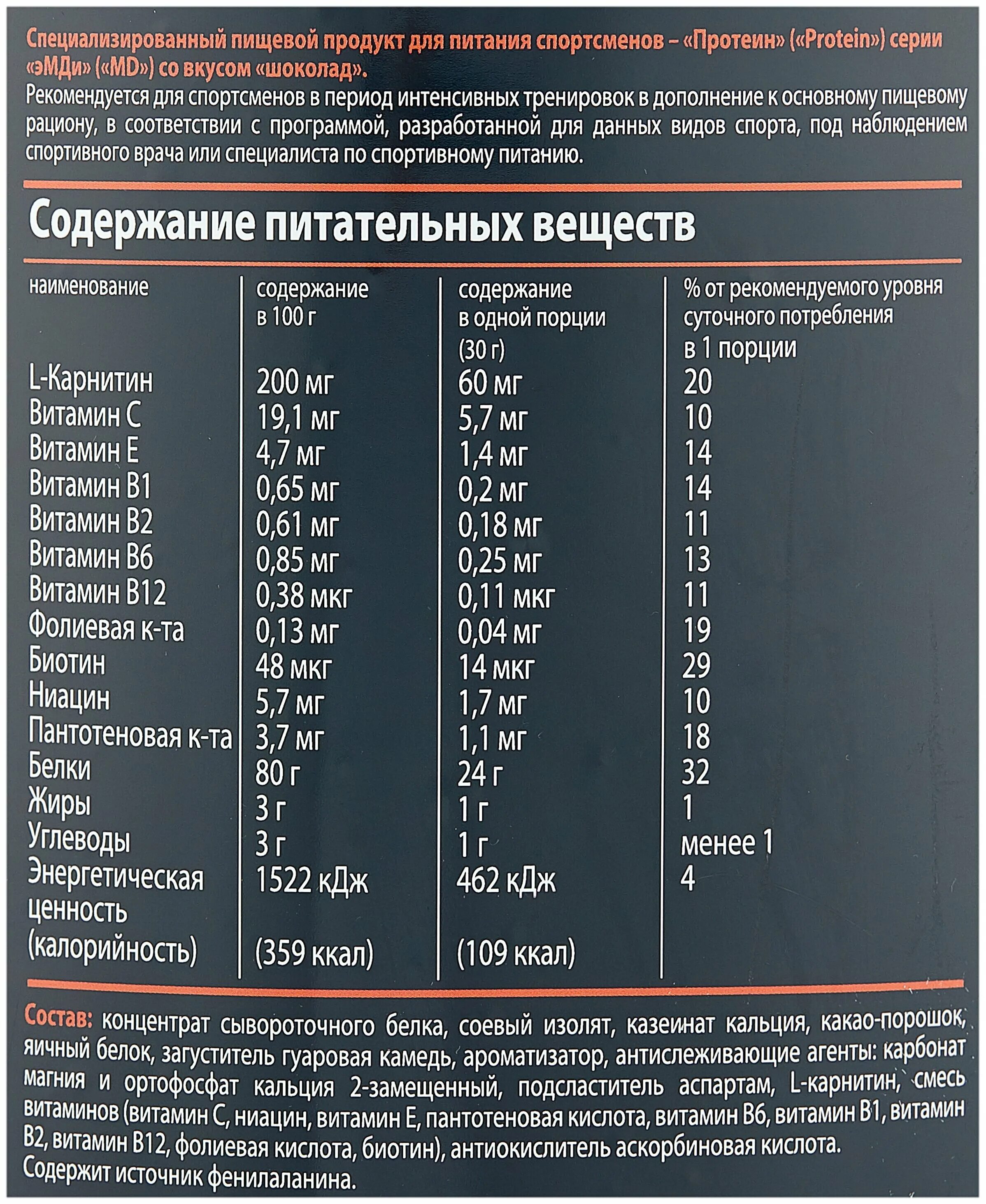 Сколько протеина на кг. Протеин состав. Протеин характеристика. МД протеин производитель. Характеристика протеидов.