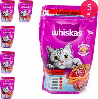 Whiskas корм сухой подушечки