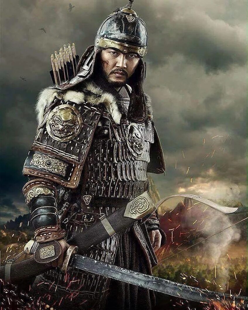 Великий татарский воин. Монголы воины Чингисхана. Монгольский воин батыр.