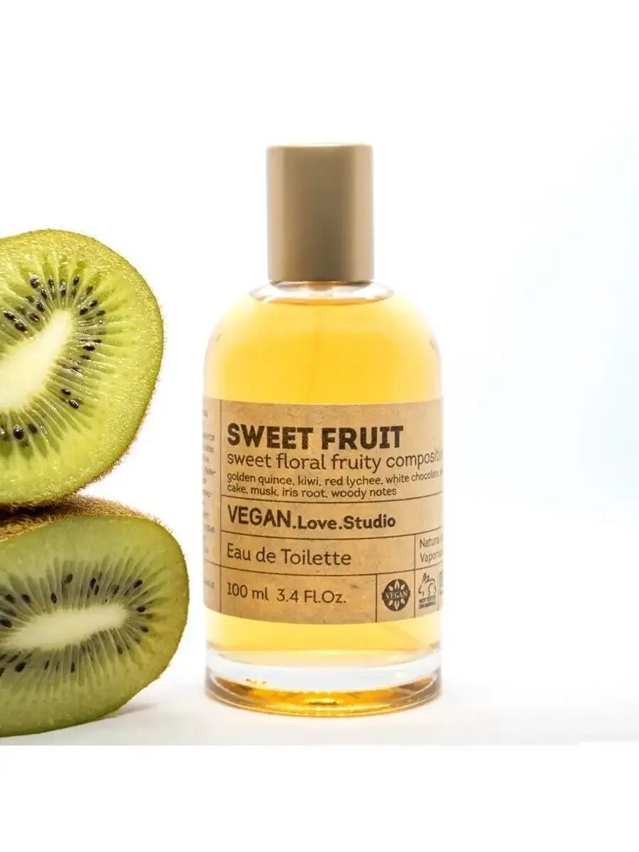 Парфюмерная вода vegan. Vegan Love Studio Sweet Fruit туалетная вода женская 100. Туалетная вода wegan Sweet frut. Женская туалетная вода веган лав студио. Свит Фрут туалетная вода веган лав.