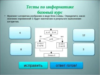 Результатом выполнения алгоритма будет