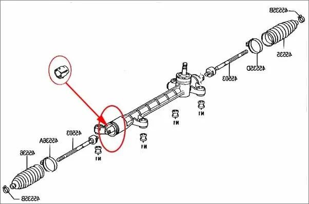 Рулевая рейка тойота спринтер. Тойота Королла рулевая рейка схема. Рулевая рейка Тойота Королла 150. Рулевая рейка Тойота Королла 100 кузов. Втулка рейки рулевой Тойота Виш 2005 чертеж.