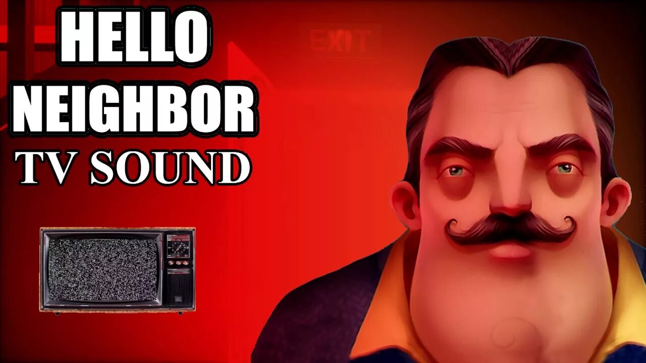 Звук хеллоу. Hello Neighbor телевизор. Звук телевизора привет соседа. Hello Neighbor pre-Alpha. Телевизор привет сосед пре Альфа.