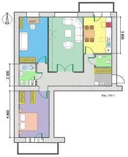 Перепланировка 3 квартиры