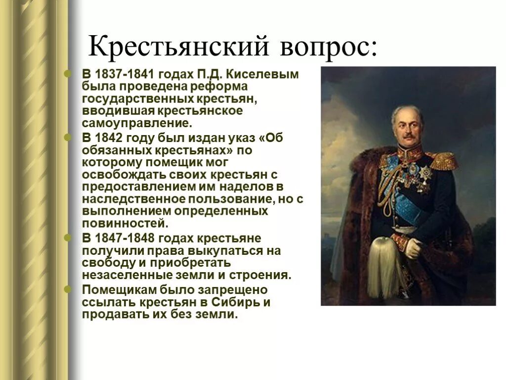 Самостоятельная работа по николаю 1
