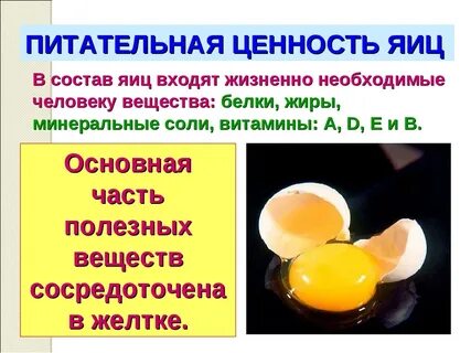Какие витамины есть в яйцах