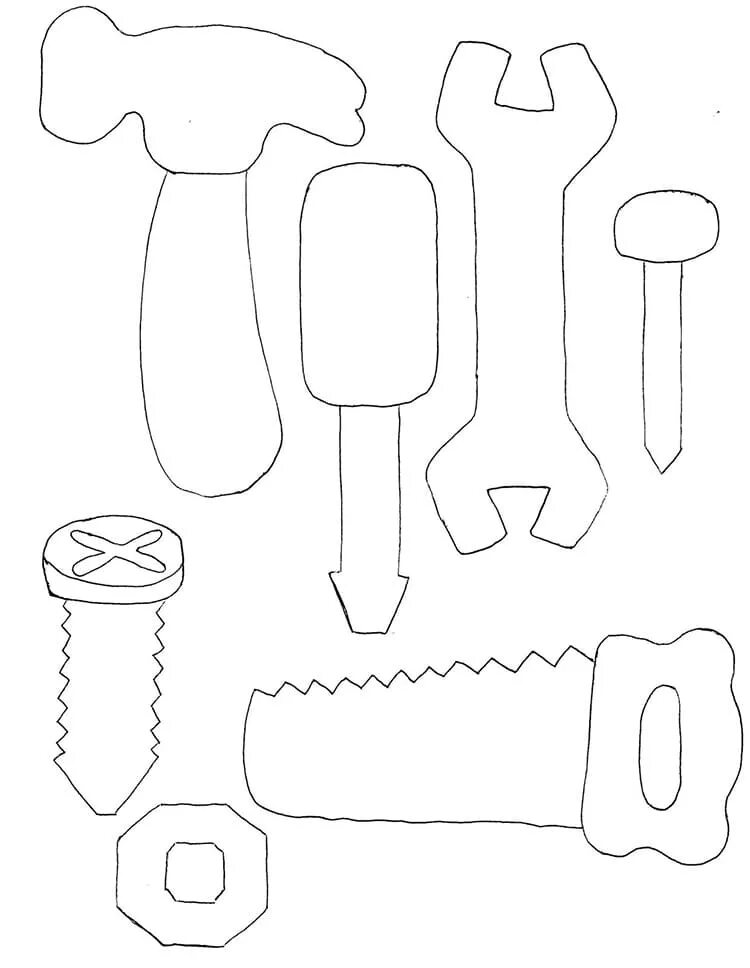 Эскизы поделок своими руками. Строительные инструменты из фетра. Аппликация ящик с инструментами. Аппликация строительные инструменты. Инструменты шаблоны для аппликации.