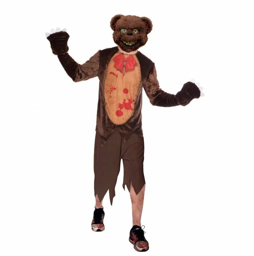 Костюм тедди. Костюм медведя. Страшный костюм медведя. Костюм медведя на Хэллоуин.