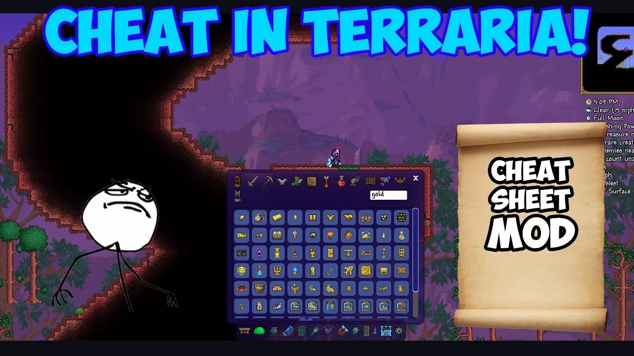 Cheat sheet terraria