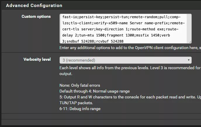 Mssfix это. Verify-x509-name настройка в Network Manager. Fast options