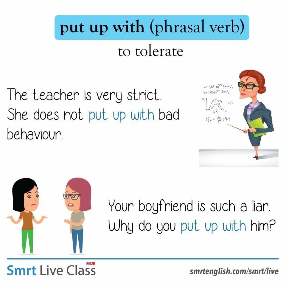 Put up with him. Put phrasal verbs. put up phrasal verb. phrasal verbs with put. phrasal verb to put.