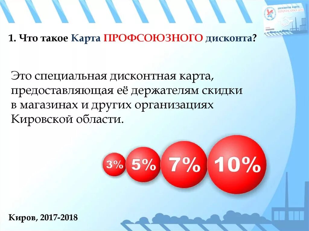 Карты профсоюзного дисконта