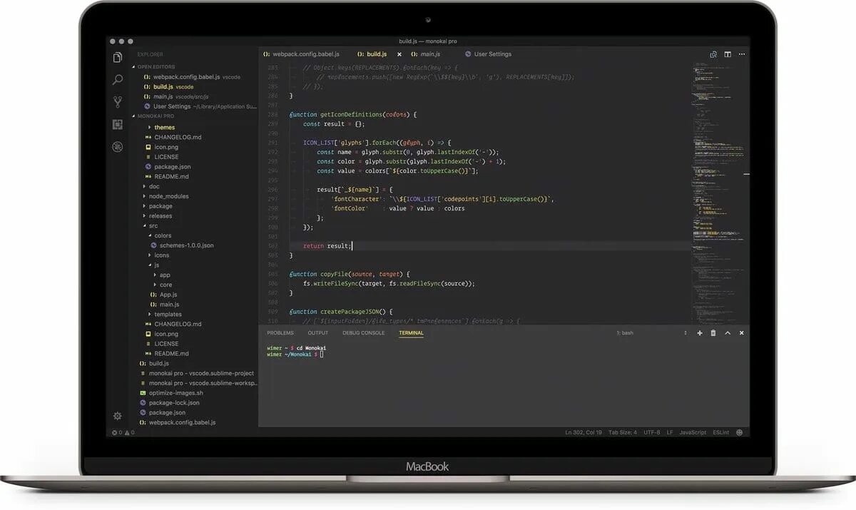 Vscode projects. Monokai pro. visual studio code themes. monokai pro theme. monokai pro vscode.