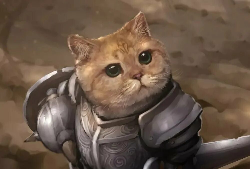 Кот после битвы. Котик в доспехах. кот в рыцарских доспехах. кот рыцарь. кот в броне арт.