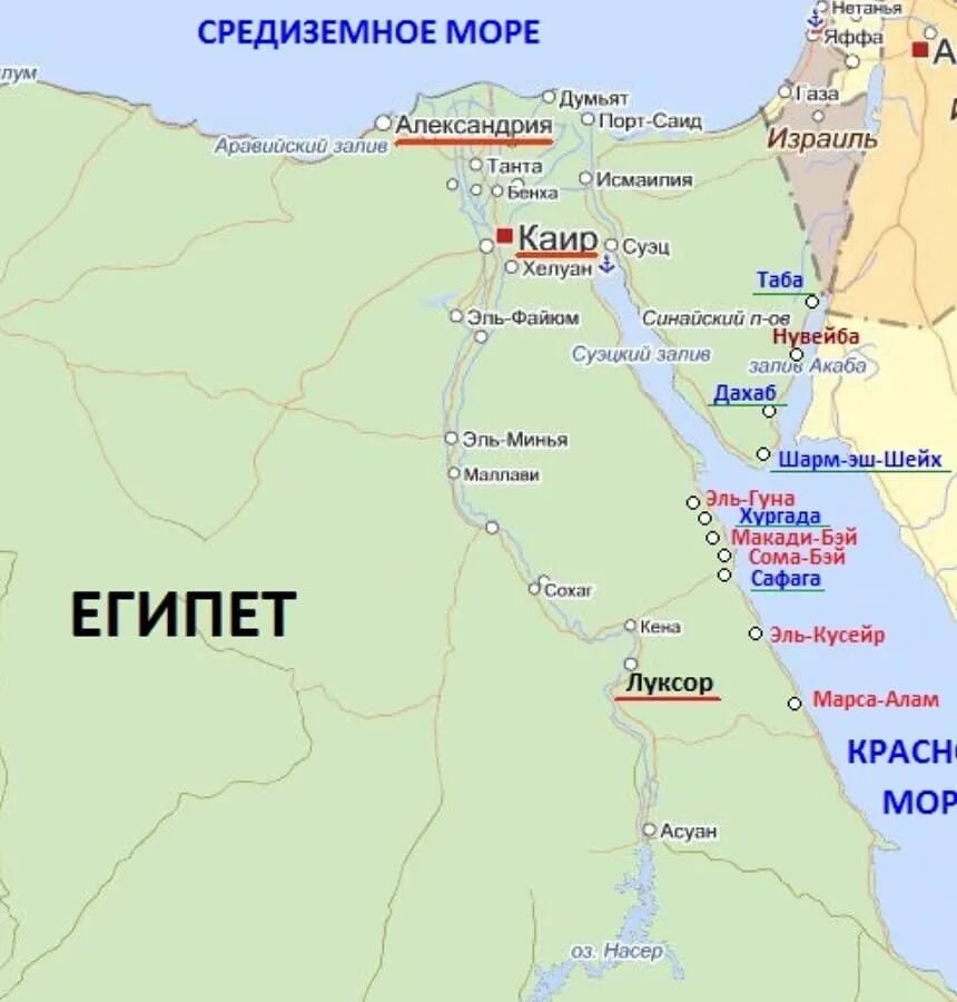 На каких расположен египет