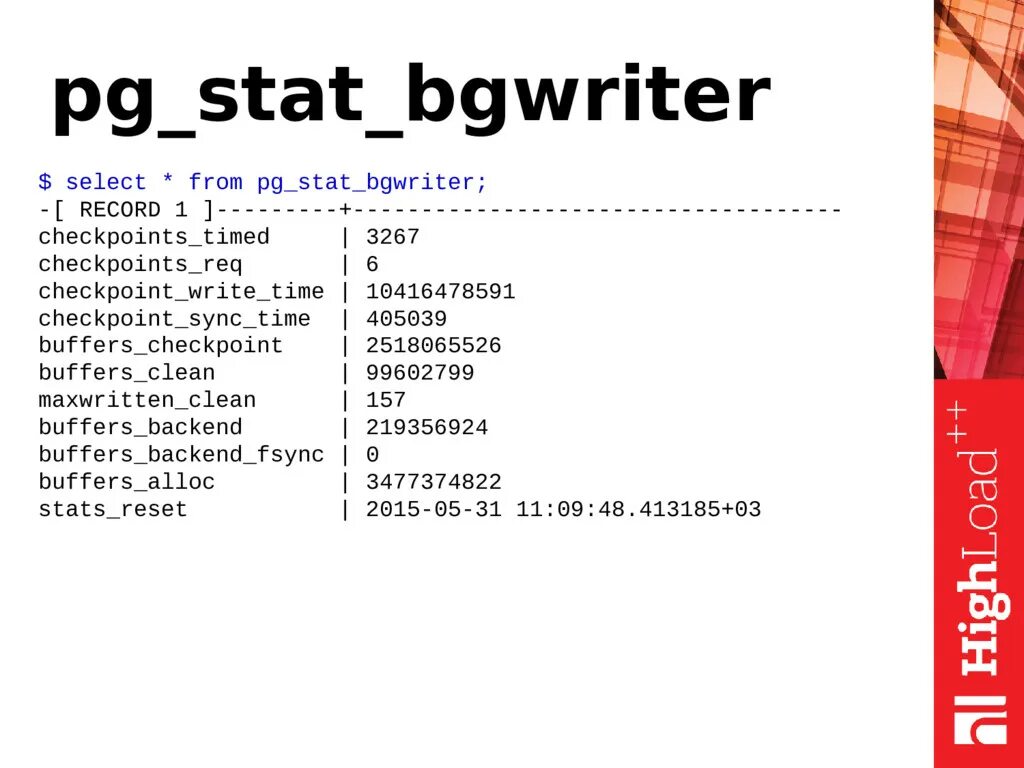 PG_stat_Statements. PG stat. PG stat 100 Postgres Pro. PG_stat statistique. Pg statement