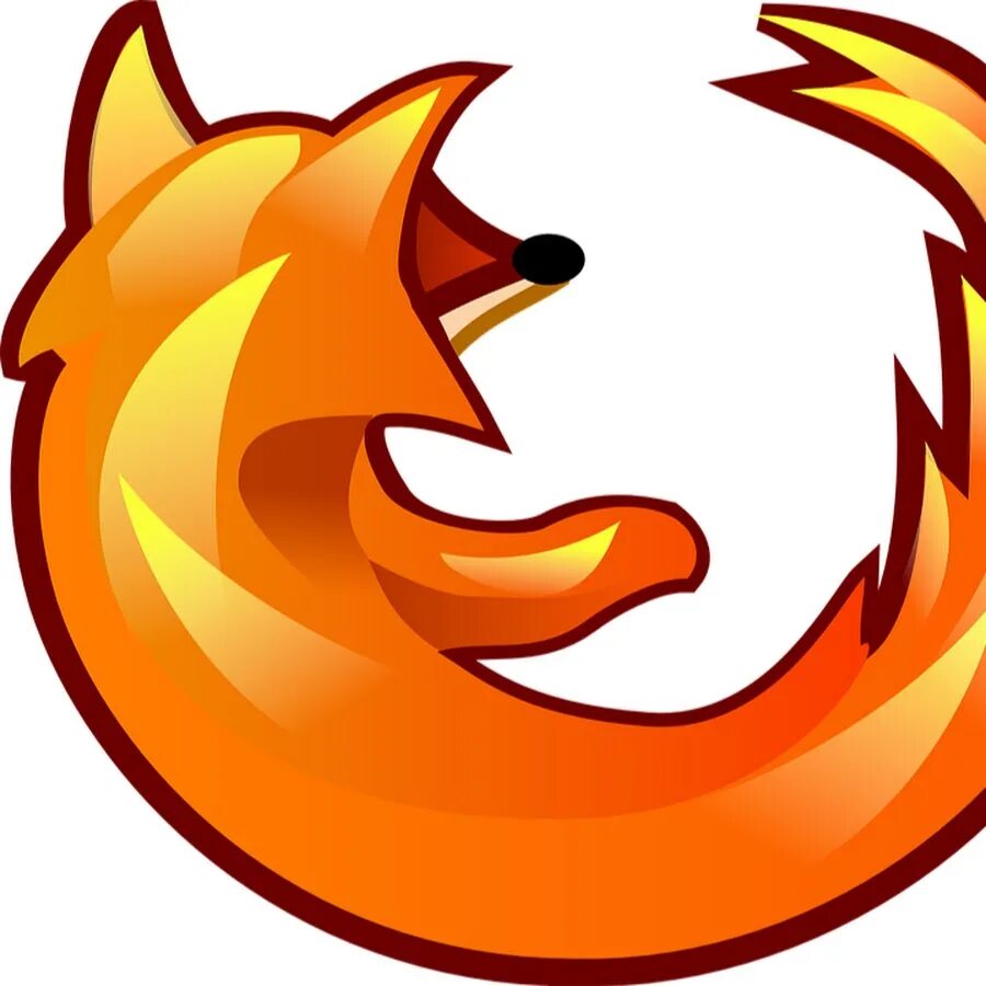 Firefox. Firefox logo. Эмблемы с лисой и надписью.