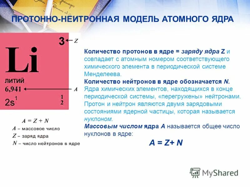 Нейтроны в периодической системе. Число протонов в таблице Менделеева. Колчисныто протонов в ядре. Число протонов и нейтронов в ядре лития.