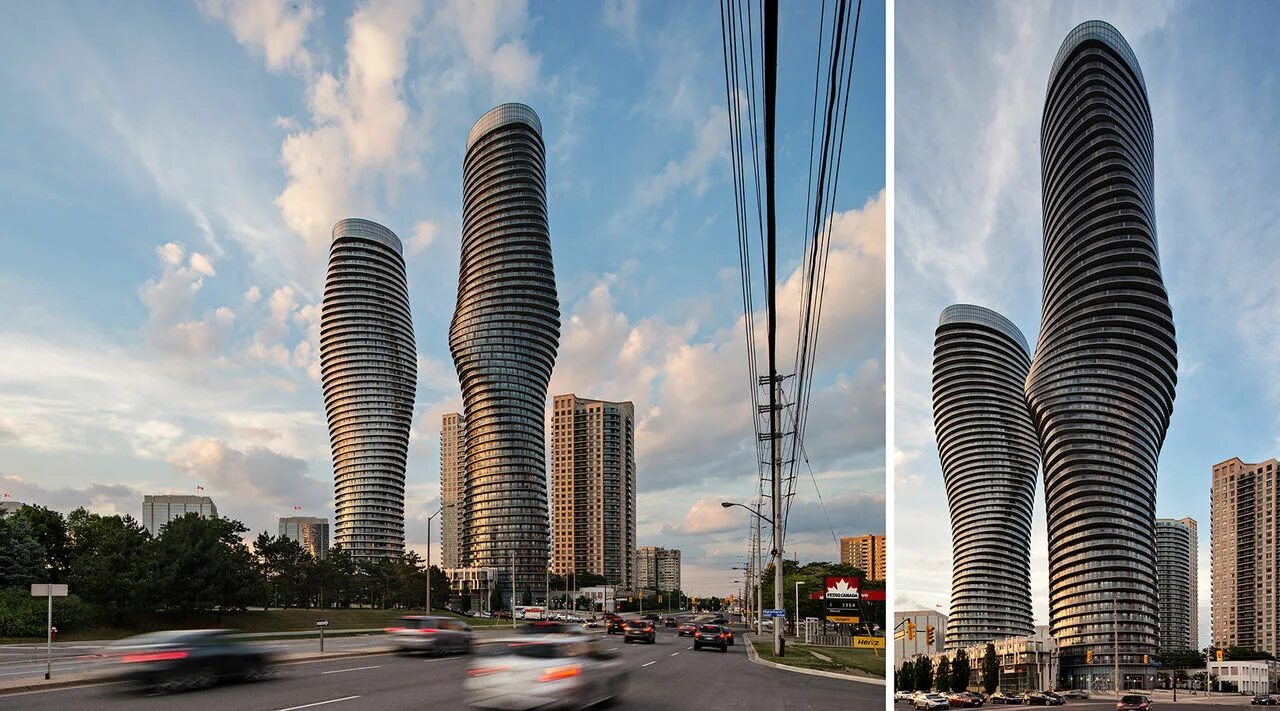 Absolute World Towers в Онтарио. Absolute World, Миссиссауга, Канада. Башни Абсолют Торонто этажность. Башни Абсолют конструкция.