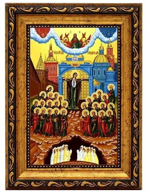 Непроходимая дверь. Икона Божьей Матери на дереве. - купить по низким ценам в ин