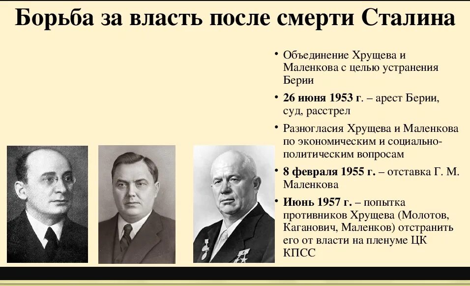 Маленков Берия Хрущев 1953. Берия Маленков Хрущев борьба за власть. Триумвират Берия Маленков Хрущев. Л.П. Берия, г.м. Маленков и н.с. Хрущёв.