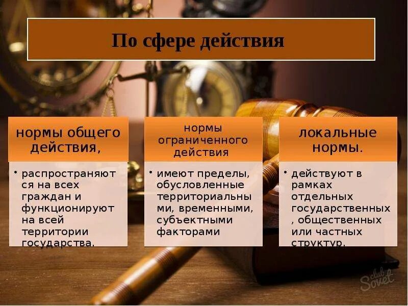 Основным видом норм являются. Нормы права по сфере действия. сфера действия норм права. нормы права по сфере действия примеры. нормы общего действия права примеры.