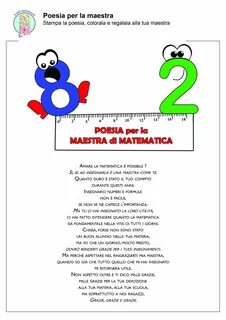 Poesie per la maestra_DI-MATEMATICA-CL4 Maestra e Mamma - parliamo di.