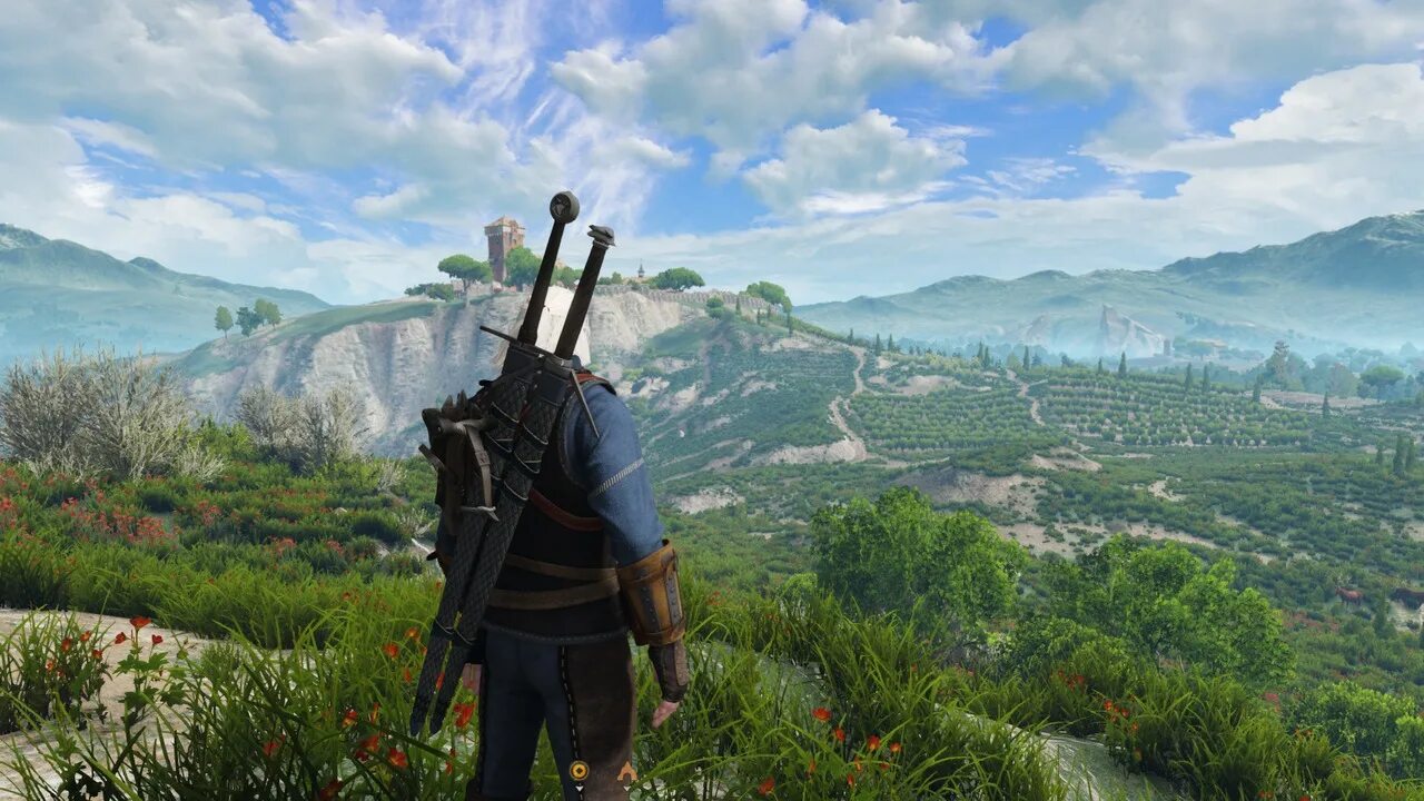 Ведьмак 3 лямки. Witcher 3 дальность прорисовки. вальхалла ведьмак 3. ведьмак 3 улучшенная графика. щиты ведьмак.