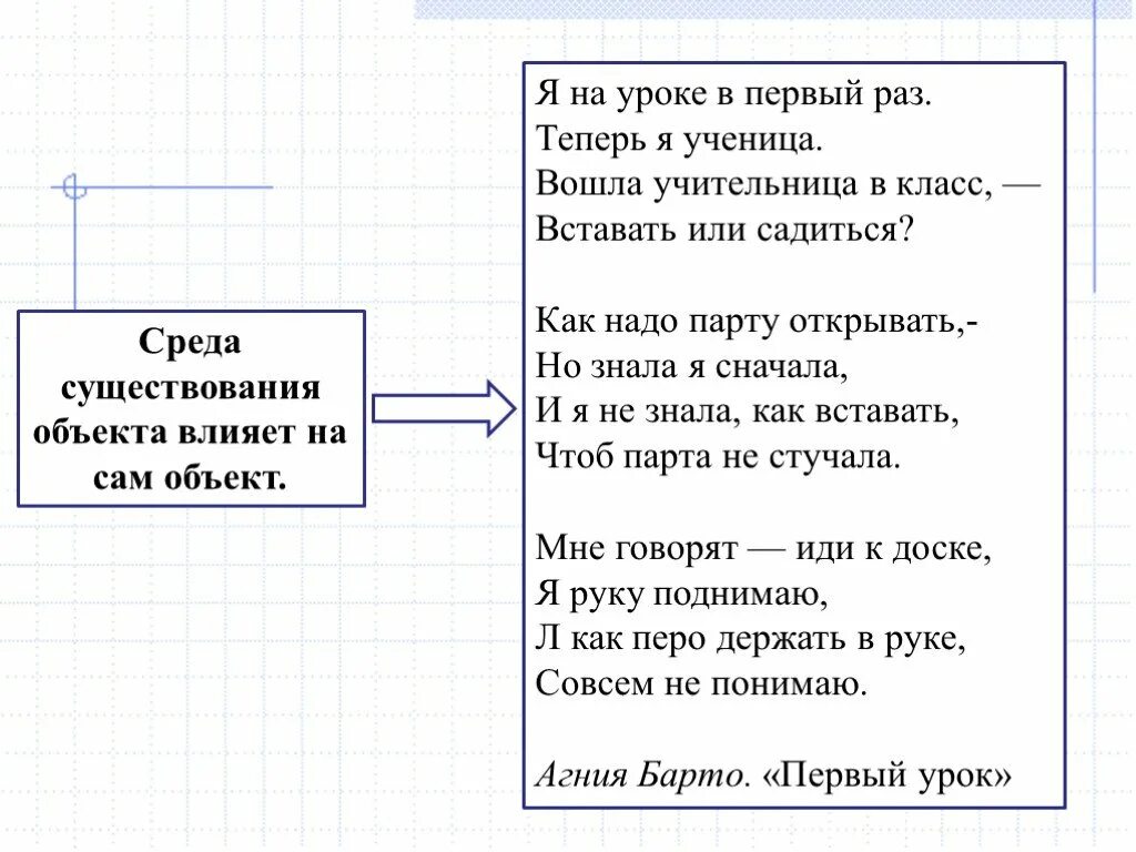 Стих теперь я ученица. Стих я на уроке в 1 раз.