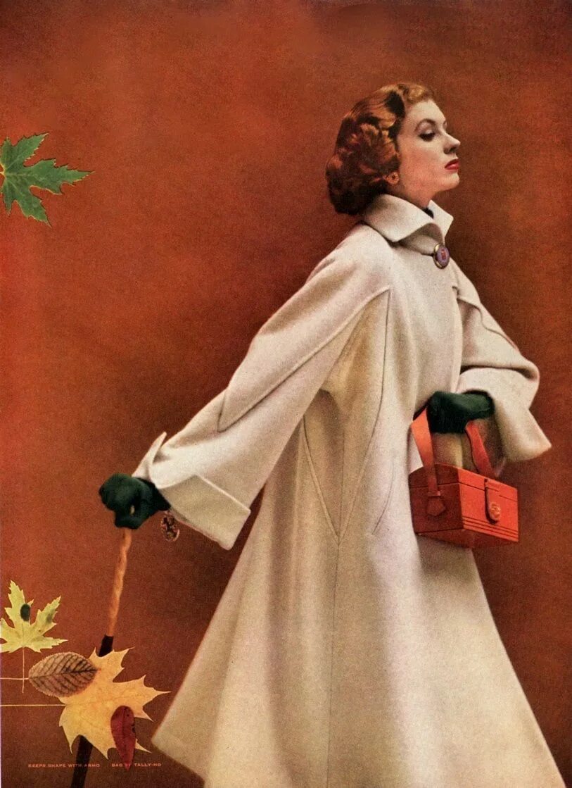 Model (in a coat by Simonetta et Fabiani) photographed by Regina Relang - Floren