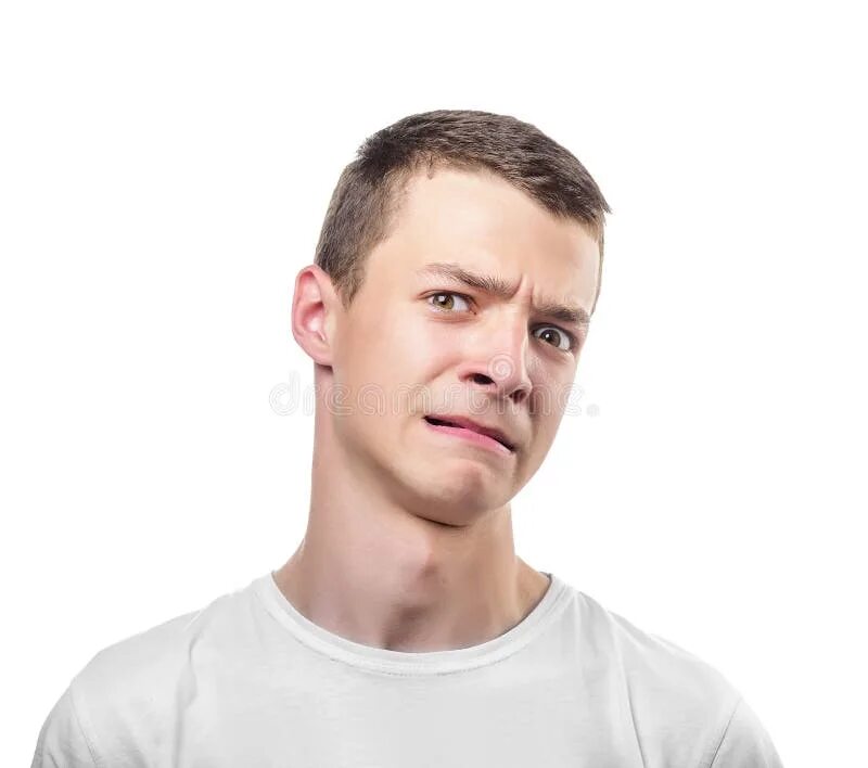 Disgusted man
