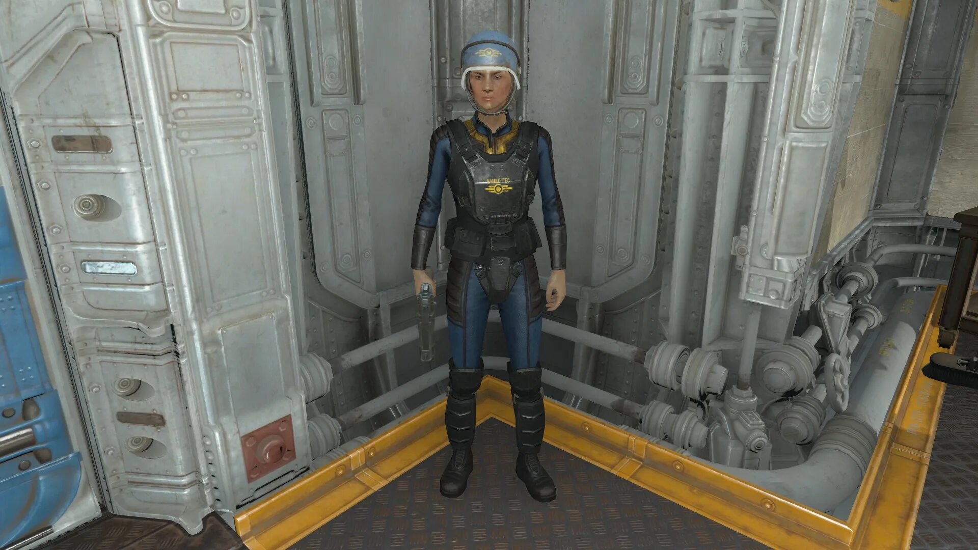Fallout 4 представитель. Убежище vault-tec. fallout 4 броня волт тек. fallout 4 vault security armor.