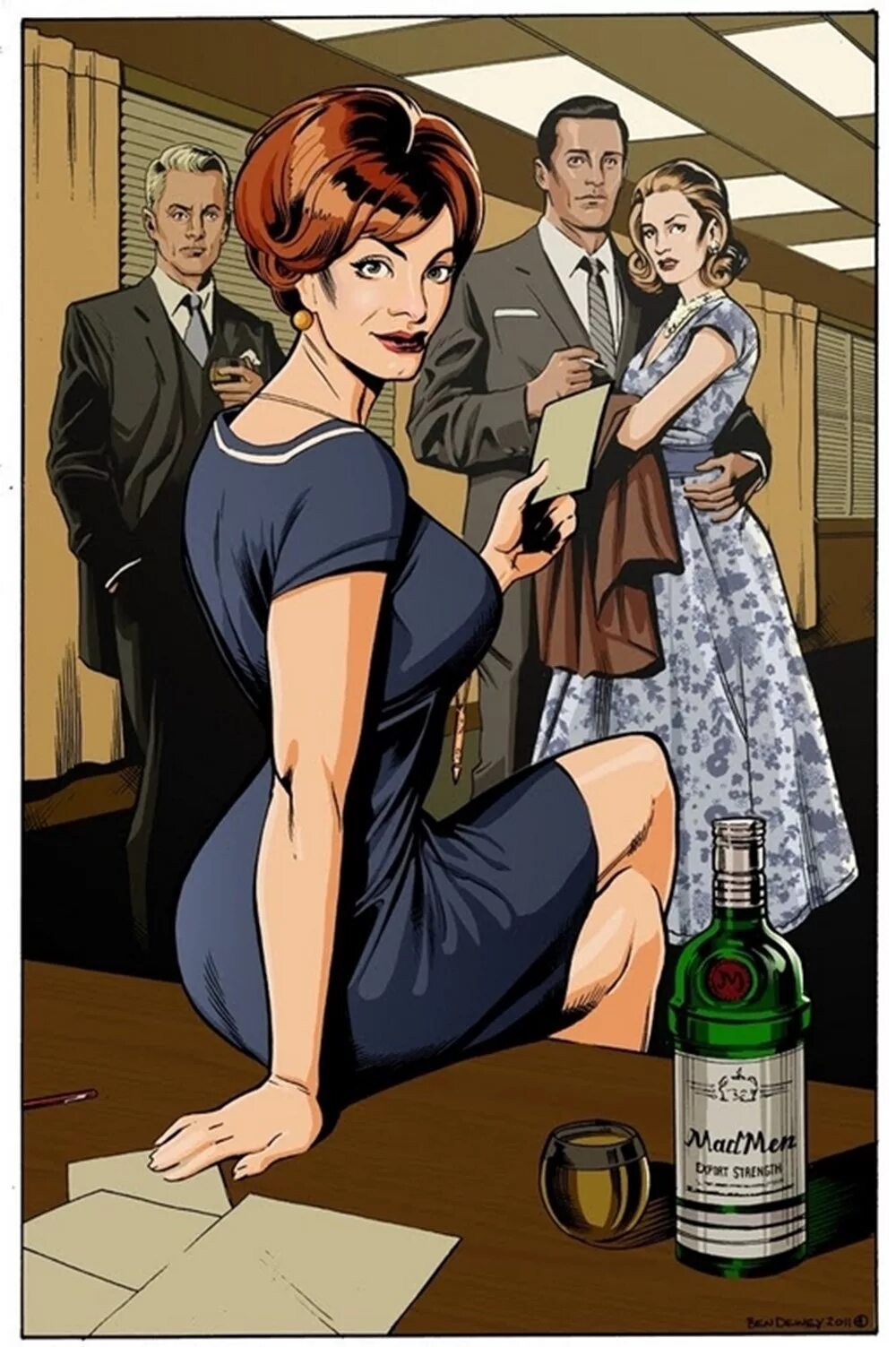 Комикс wife. Mad men комикс. Безумцы - юмор.