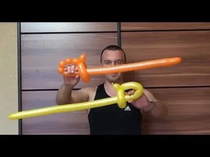 Как сделать из шариков меч схема