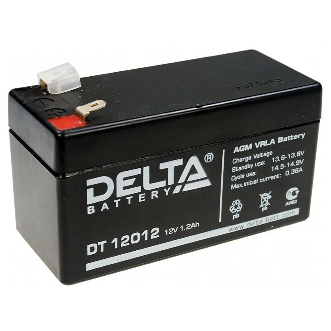 Delta DT 12012 (12v / 1.2Ah). АК-Р 12v 1.2 Ah Delta DT 12012. Аккумулятор кислотный 12v/1,2a Delta dt12012. ЦБ-00000820 аккумулятор Delta DT - 12v / 1.2Ah (12012) шт.