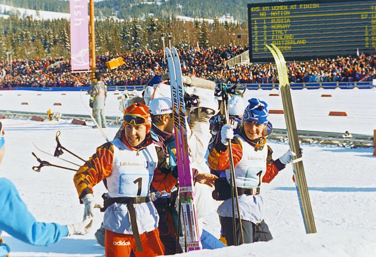 Олимпийские игры 1992 и 1994. Лиллехаммер, 1994 лыжные гонки Егорова любовь.