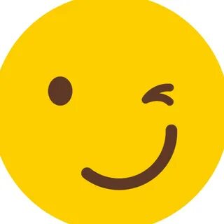Подмигивающий смайлик на прозрачном фоне