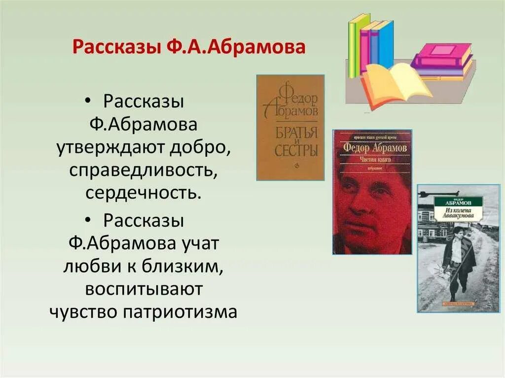 Сообщение о абрамове 7 класс
