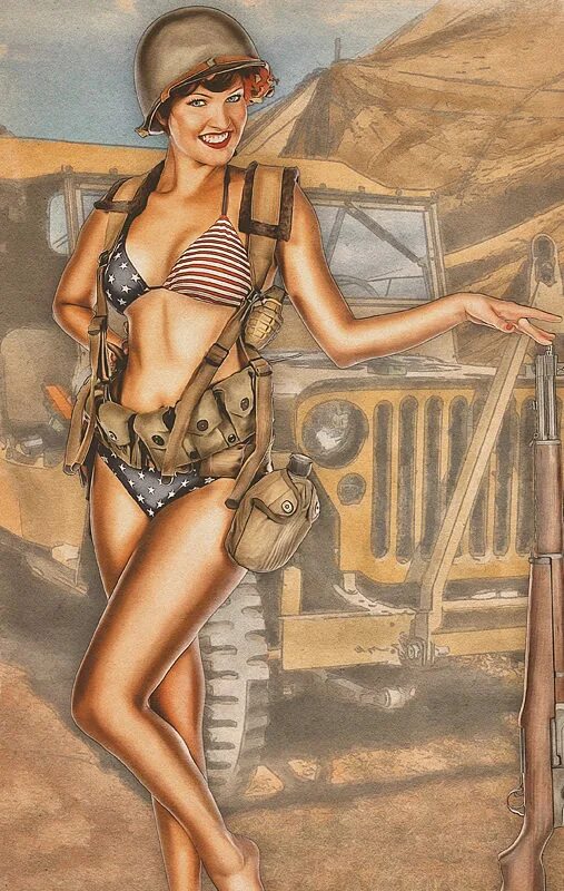 Пин ап pin up bots top. Художники в стиле милитари пин ап.