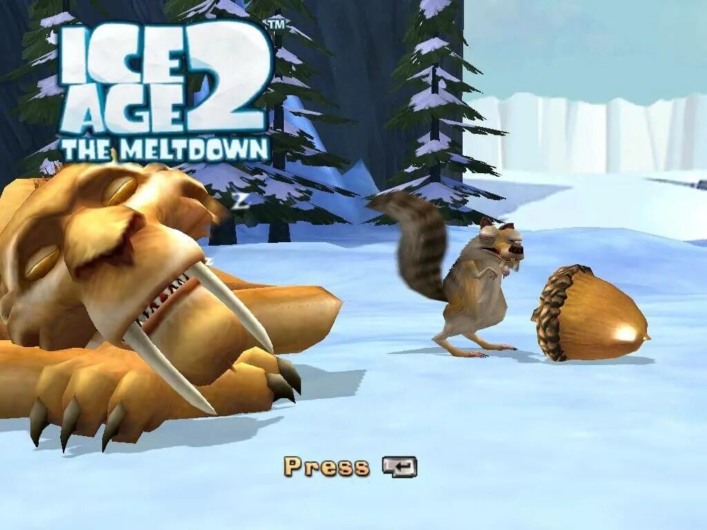 Игры ледниковый период белка. Ледниковый период 2 игра. Ice age: the Meltdown (2006). Ice age the Meltdown игра. Ice age 2 the Meltdown 2006.