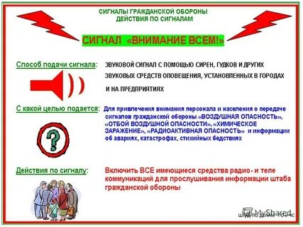 Действия работников по сигналу воздушная тревога