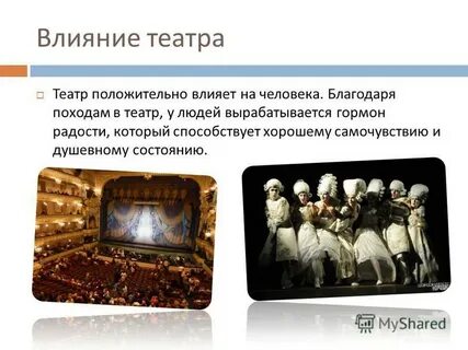Театр в жизни современного человека